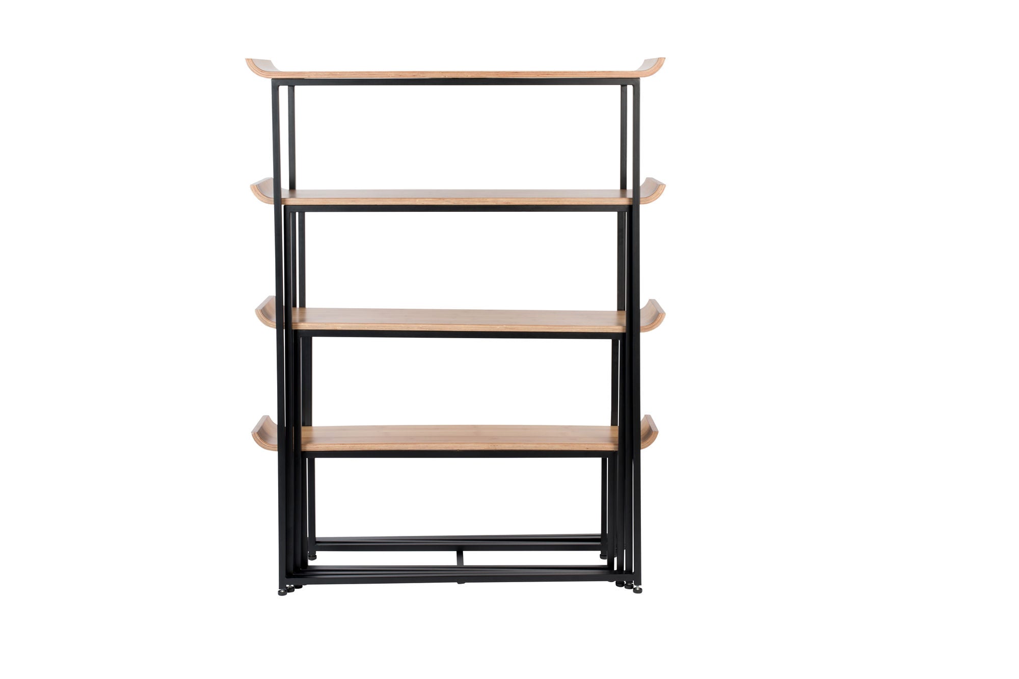 Zuiver Flodka Black & Natural Wood Display Unit